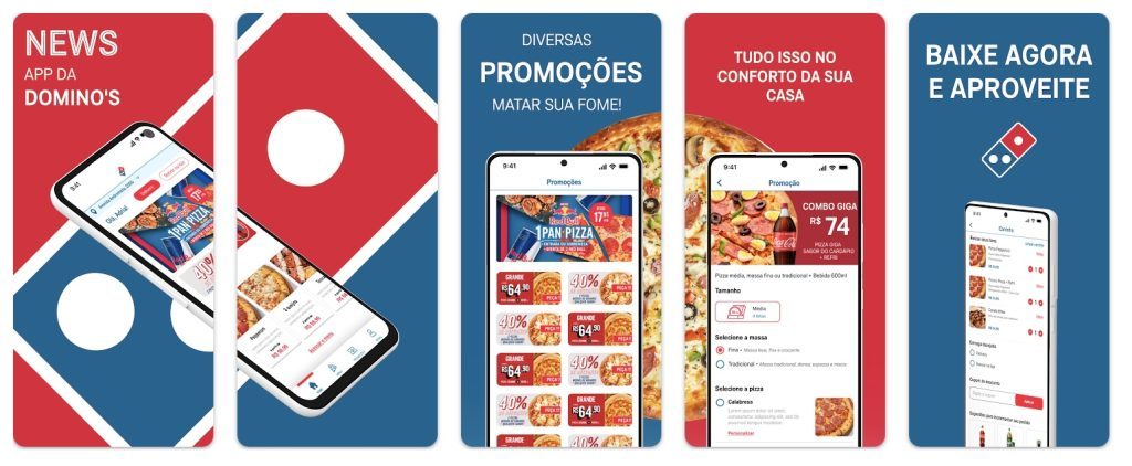 Novo Aplicativo Domino's Brasil