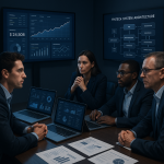 Imagem corporativa sobre escolha de empresa para desenvolver fintech, com planejamento de produto financeiro e tecnologia.