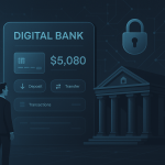 Ilustração editorial sobre como abrir um banco digital no Brasil